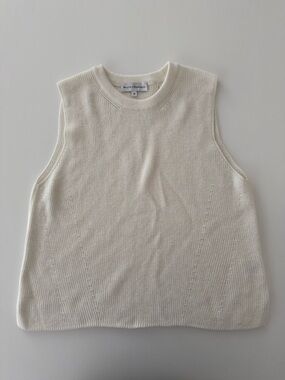 White + Warren sleeveless sweater